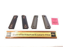 Lot of 2 factory Tisas full size M1911 Govt. take off grips wood plastic 317068