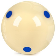 Mototo 1 Pack AAA-Grade Pro-Cup Billiard Cue Ball Standard 2.25″, Blue Dot