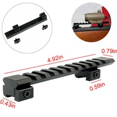 Dovetail 3/8″ to Weaver / Picatinny Rail Adapter Converter Mount Rail Adapter
