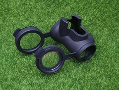 Trijicon AC31021 MRO Slip-On Cover with Clear Lens Caps (Black)