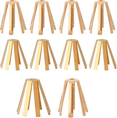 10pc Universal Brass Golf Shaft Adapter Shims Fit .335 .350 .355 .370 Iron Shaft