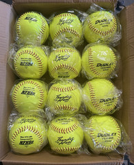 Dudley leather softballs – 43147 – 1 Dozen