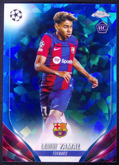 2023-24 Topps Chrome Sapphire Edition Lamine Yamal #64 UEFA Club Competitions
