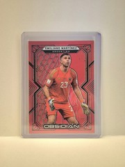 Emiliano Martinez, Argentina, Red Flood 09/10 – 2022-23 Panini Obsidian