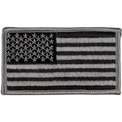 American Flag Patch – Subdued Black and Grey – Sew-On Tactical Patch