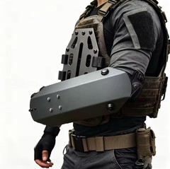 Tactical Forearm Shield Arm Guard Steel Glass Breaker Hunting Outdoor Defense