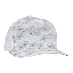 New Srixon Limited Edition White/Grey Floral Adjustable Snapback Hat/Cap