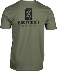 Browning Men’s Buckmark Emblem T-Shirt Military Green/Black 2X-Large