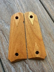 1911 Osage Orange Wood Grips Government Full Size Colt – Double Diamond