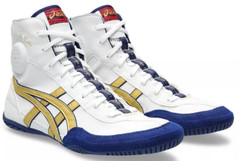 Asics Dan Gable Evo 3 Wrestling Shoes – WHITE/RICH GOLD