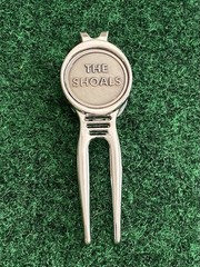 THE SHOALS Golf Ball Marker W/ Magnetic 🧲 Divot Tool.