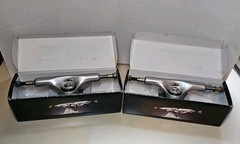Set Of 2 TITAN TI-LITE 127mm / 5.0″ Gun Metal Gray Skateboard Trucks NEW
