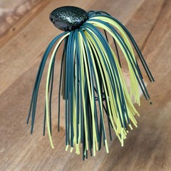 Living Rubber Bass Fishing Brush Jigs 7 Color Options Hand Tied