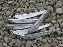 6 fishing Norway Viking cod jigs lures 8oz jigging no hooks unplated
