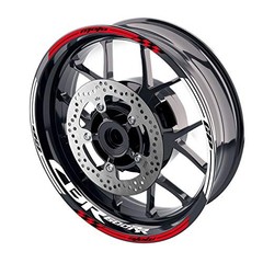17 inch Wheel Rim Stickers Decals Vinyl Glossy Tape CBR600RR AA01 Red