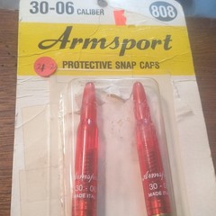 Armsport Snap Caps 30-06 Caliber 2-Pack Plastic/Brass Reusable Red 808