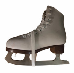 Jackson Glacier 120 White Junior Figure Skates Size 11J Stiff Flex Lace Pair