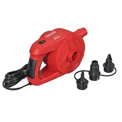 Coleman EasyFlate 120V AC Electric Air Pump, Plug-In Inflator with 3 Adapters