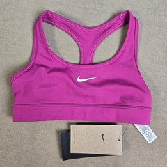 Nike Girls Sports Bra Pink Purple Dri-Fit Swoosh Racerback Training Athletic XS