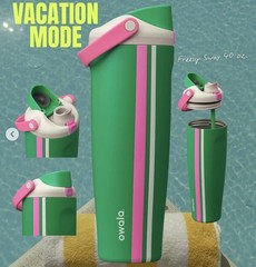 Owala «Vacation Mode» 30oz Sway Birthday Bash 2026 Green Pink Water Bottle NEW