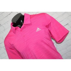 Adidas Golf Polo Shirt Mens XL Pink Short Sleeve Performance Athletic Polyester