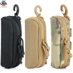Tactical Eyeglasses Case 1000D Nylon Molle Hard Pouches Sunglasses Carrying Case