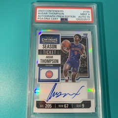 Ausar Thompson 2023-24 Panini Contenders Optic Premium Auto Ticket Rc PSA 9