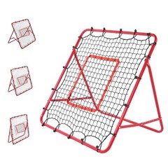 Baseball Rebounder Net, Portable Bounce Back Trainer 5 Adjustable Return Angles