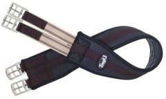 English Saddle Girth – Neoprene Contoured Fit – Elastic End – Sizes 36″ to 54″