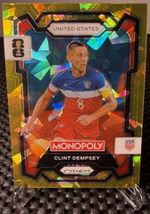 2026 Panini Prizm Monopoly FIFA World Cup Clint Dempsey Gold Cracked Ice #51 USA