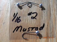 25ct or 50ct 1/16oz Ball Head Jigs Mustad 32833 Steelhead Hooks #6 #4 #2 #1