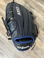 Wilson A950 Series All Position 12.5” Glove Black & Blue Right A09RS12D125