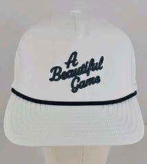NWT Puma Beautiful Game Hat Adjustable Snapback Cap Hat White/Green FlexFit
