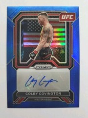 2023 Panini Prizm Colby Covington Blue SA-CCV Superstar Auto /49 Mint
