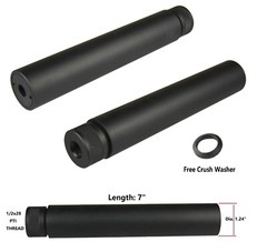 5/8X24 TPI Barrel Extension Compensator Solid Tube Muzzle Brake