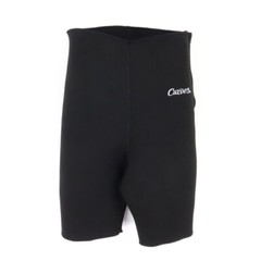Curves Compression Sauna Shorts Womens Sz M Black 100% Polyester Side Zip Close