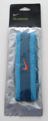 Nike Swoosh Headband Adult OSFM Marina/Rush Orange/Laser Blue