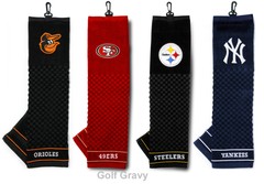 Team Golf NFL – MLB Embroidered Premium Sports Towel 16″x22″ w/ Hook & Grommet