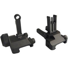 1 Pair Sights T actical Low Profile Metal Sights Folding Iron Front & Rear Se
