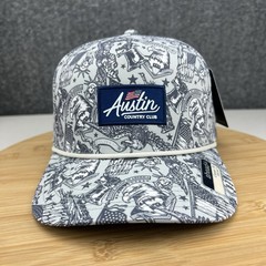 NWT Austin Country Club Golf Hat Cap Snapback OSFM Ahead Gray America Flag Eagle