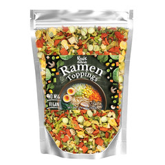 Dried Ramen Toppings. Dehydrated Vegetables for Ramen Topper Include Cabbage, Sp