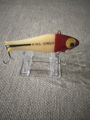 Vtg King Bingo 7KB W/Insert Has Lead Corrosion White/Red Head Doug English