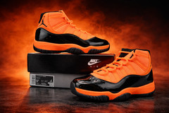 Jordan 11 Retro Black Orange Men’s Size US 7-12