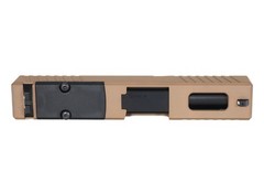G26 Complete Slide – Ported FDE 1W Slide/Barrel fits Glock 26 Gen 3