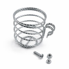 Authentic LOWRIDER Bicycle Square Twisted Steel Cup Holder Chrome Cruiser Bike.