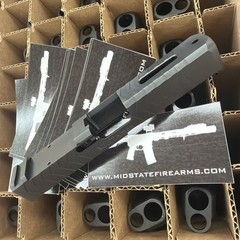 19 gen 5 slide, Rmr Cut, Zigzag Serrations, Top Window, Militiamen Black DLC