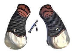 Grips for Rock Island M200 and M206 Rosewood checkered Pearl stunning!
