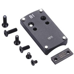 Pistol Mount Plate Base for Micro Red Dot Sight Combo Fits Colt 1911 Sightmark