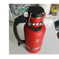 DrinkTanks Insulated Red 64 oz (1.9L) Bottle with Flip Lock Lid
