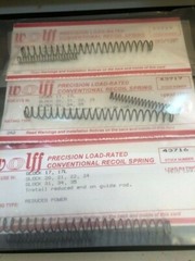 WOLFF Glock 17 20 21 22 24 34 35 Recoil Springs reduced full & extra power
